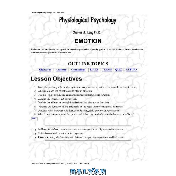 دانلود کتاب Neuropsychology of emotion